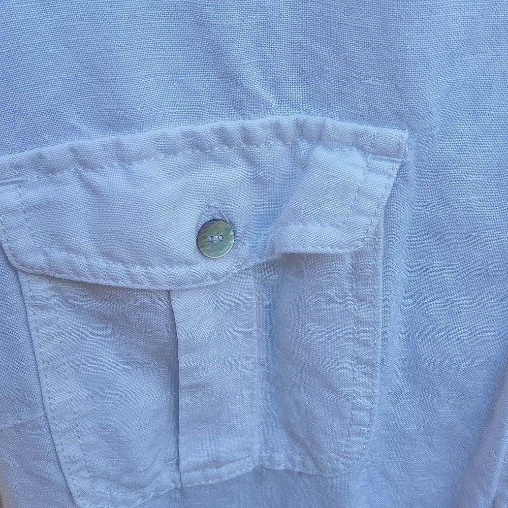Ruby Rd. White Button Down Blouse Size 18 - Picture 4 of 10